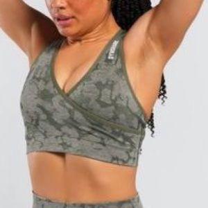Gymshark Green Camo Sports Bra